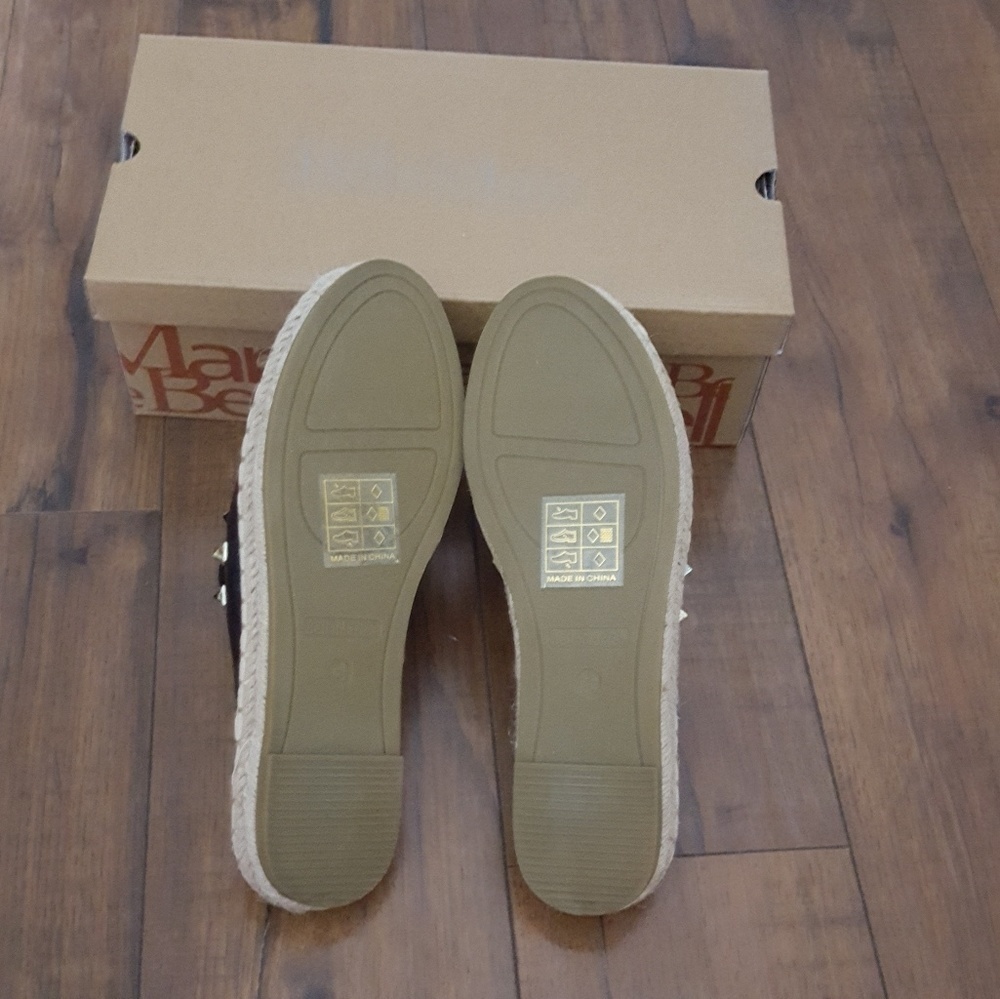 Bella Marie - Black Studded Mule Espadrilles - Picture 5 of 5
